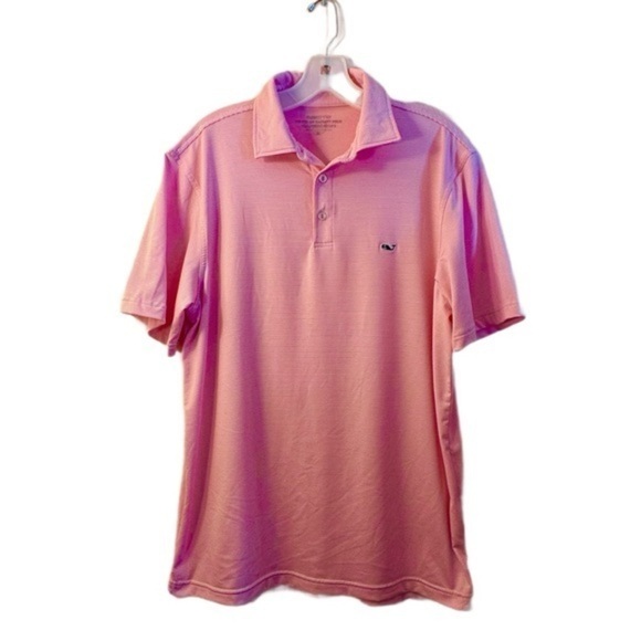 Men's Vineyard Vines Pink Polo Shirt - Size M - NWOT - Picture 1 of 5